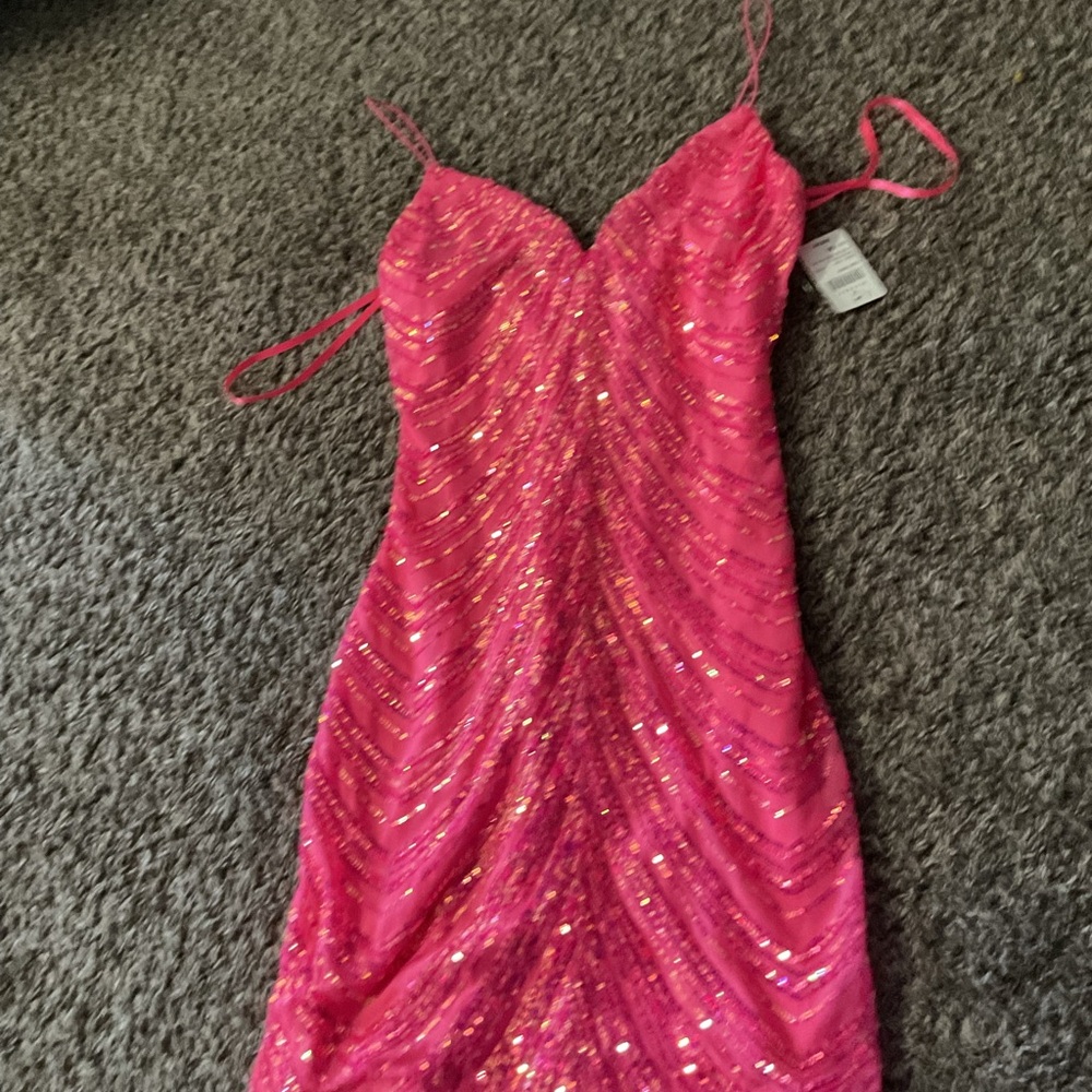 Pink Sequin Dress